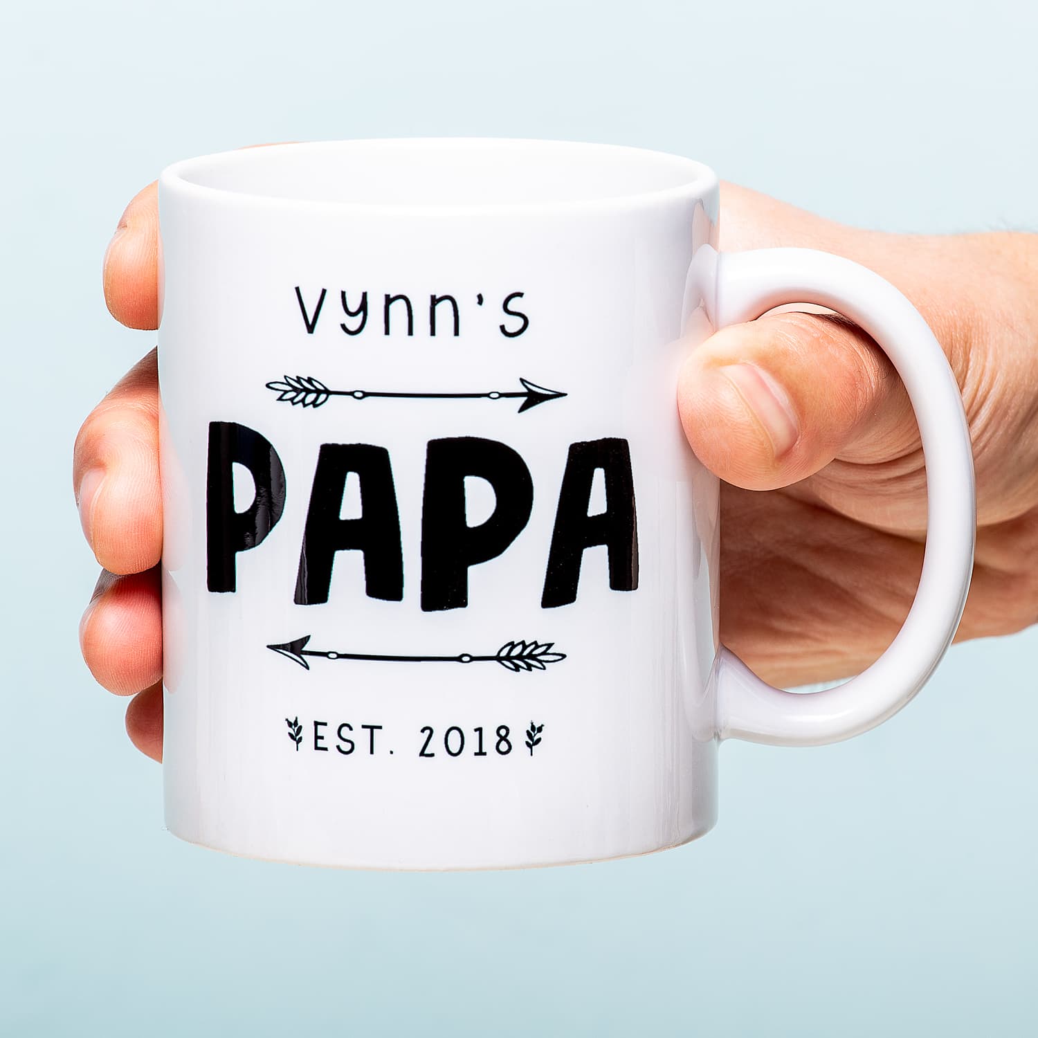 Ditverzinjeniet Gepersonaliseerde Mok Papa Sinds