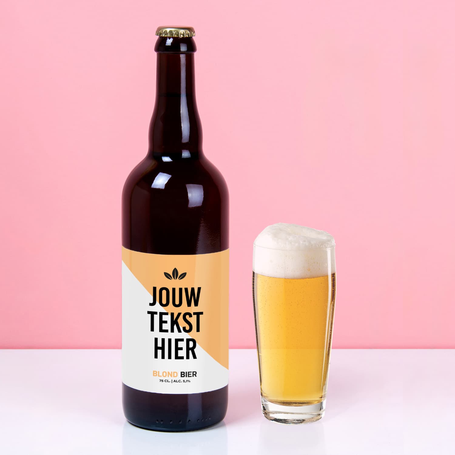 Gepersonaliseerde Bierfles (750ml) met Eigen Tekst