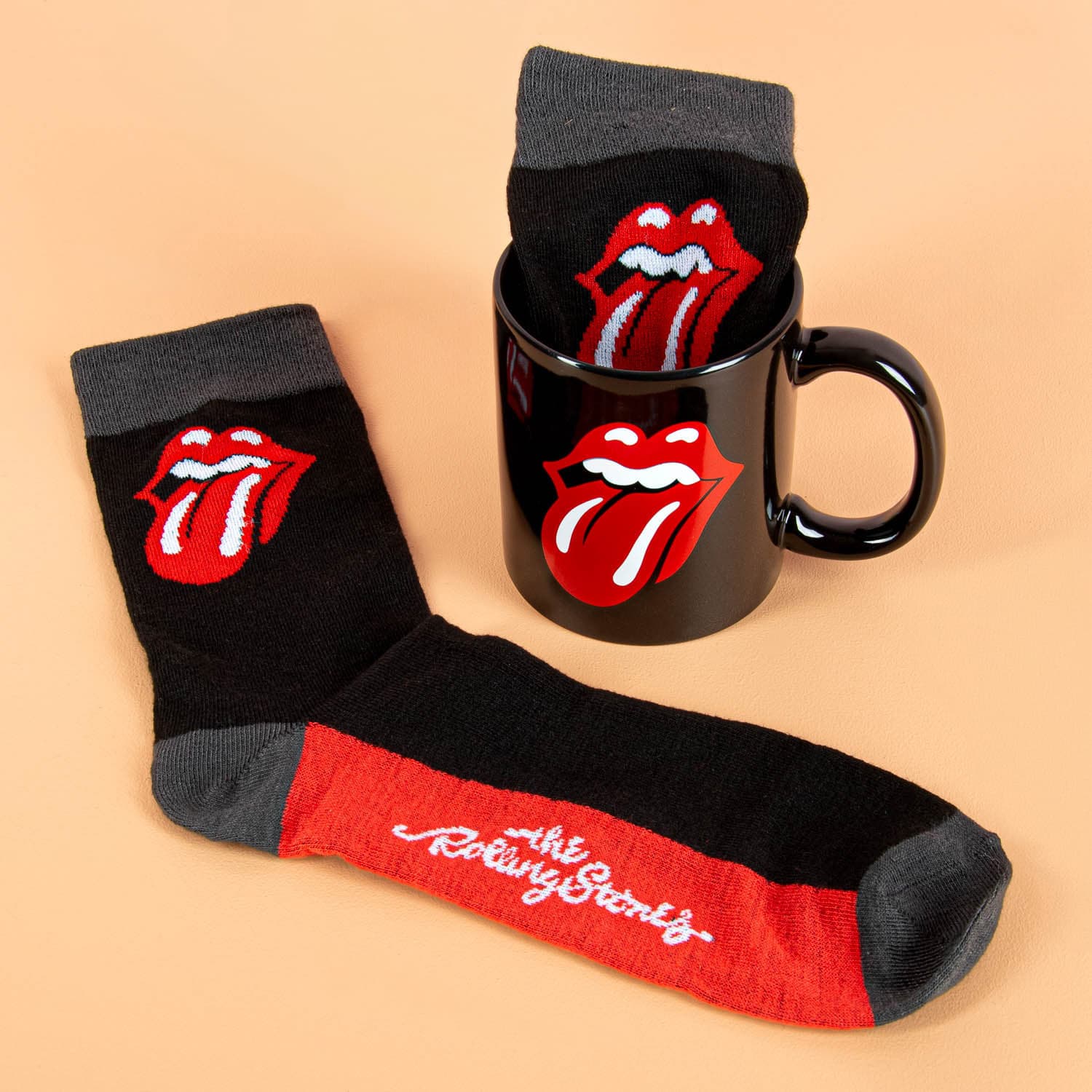 The Rolling Stones Mok en Sokken Cadeauset